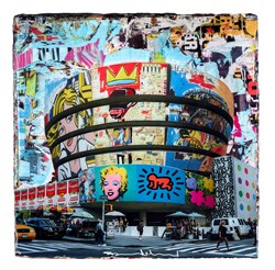 Art Awareness II by Bram Reijnders - Glazed Original Painting on Board sized 28x28 inches. Available from Whitewall Galleries